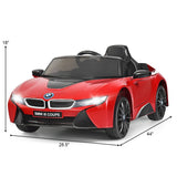 Licensed BMW Kids Ride On Car with Remote Control in Red - 12V Power