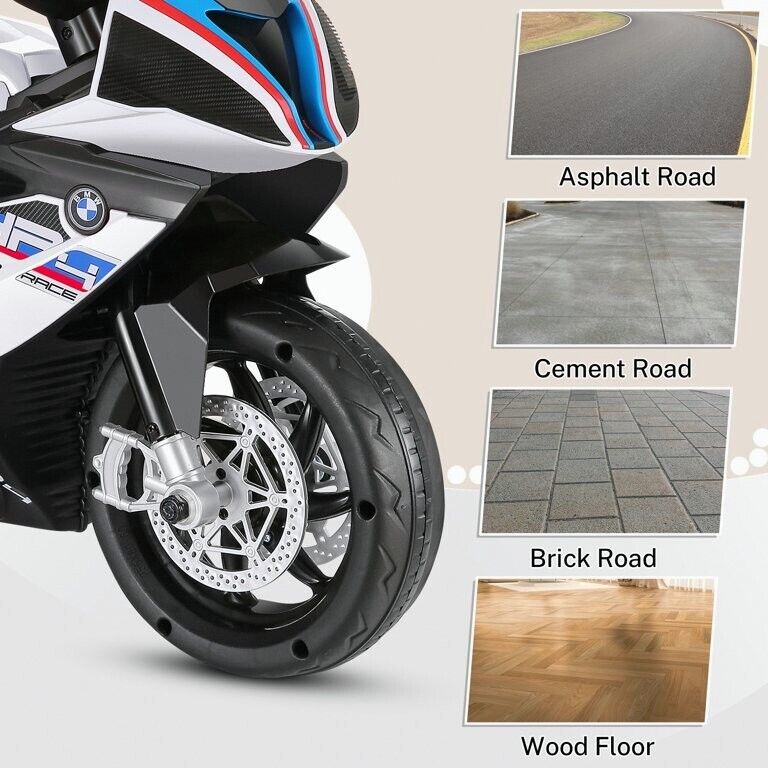 Licensed BMW Multi-Terrain Kids Motorcycle Ride-on Toy - 12V Battery Powered for Toddlers