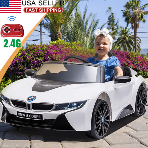 Licensed BMW Style Electric Ride-On Car for Kids with Remote Control, MP3 Player, and LED Lights - 12V