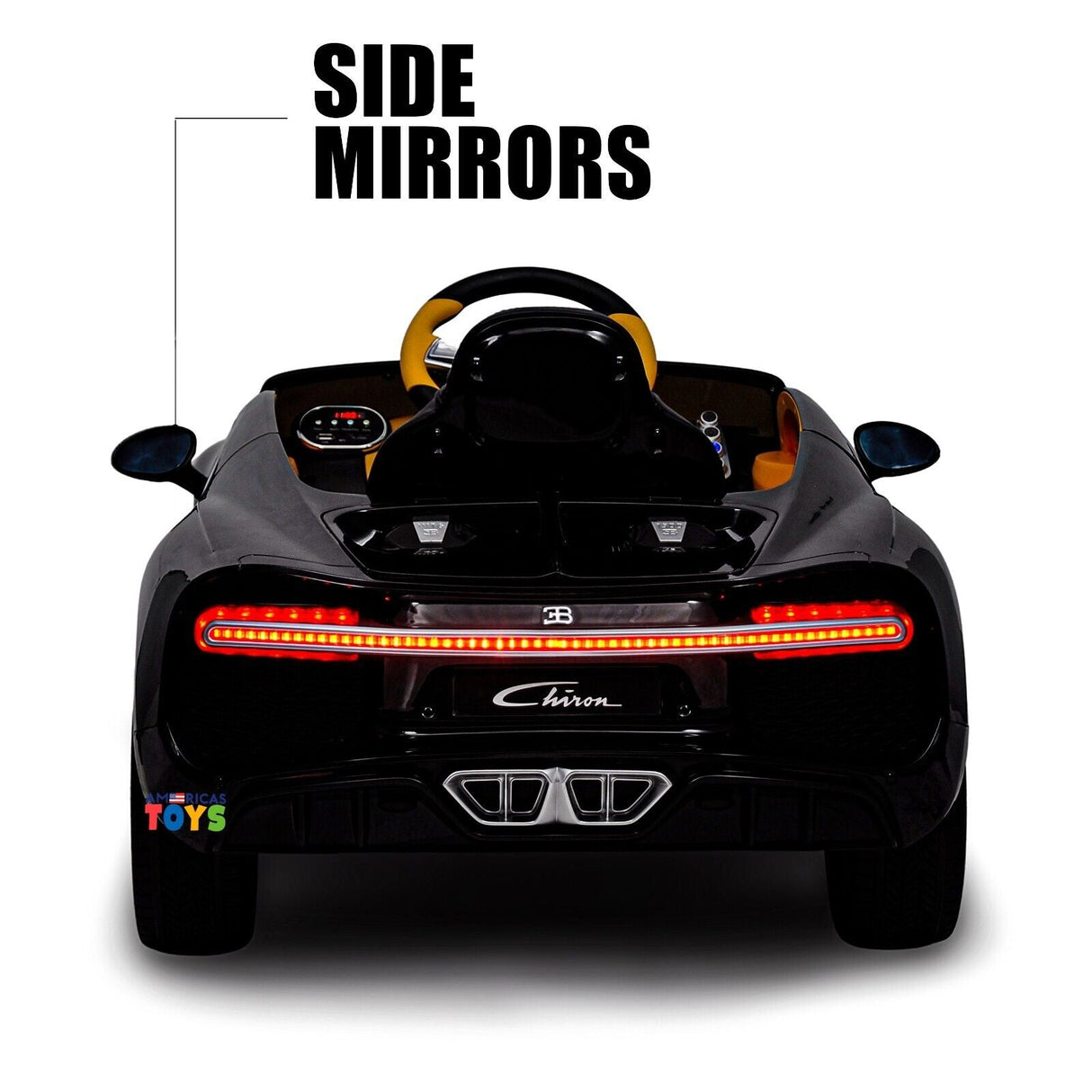 Licensed Bugatti R/C Car with Music, Leather Seat, and Multiple Color Options