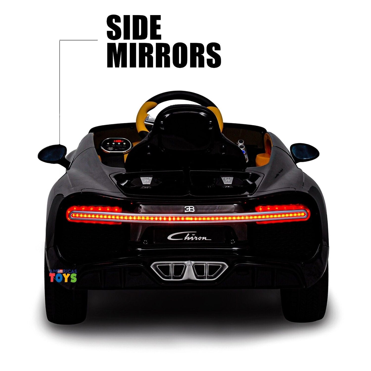 Licensed Bugatti R/C Car with Music, Leather Seat, and Multiple Color Options