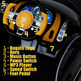 Licensed Bugatti R/C Car with Music, Leather Seat, and Multiple Color Options