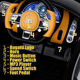 Licensed Bugatti R/C Car with Music, Leather Seat, and Multiple Color Options