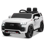 Licensed Chevrolet Silverado GMC 12V Ride-On Car Truck for Kids - White