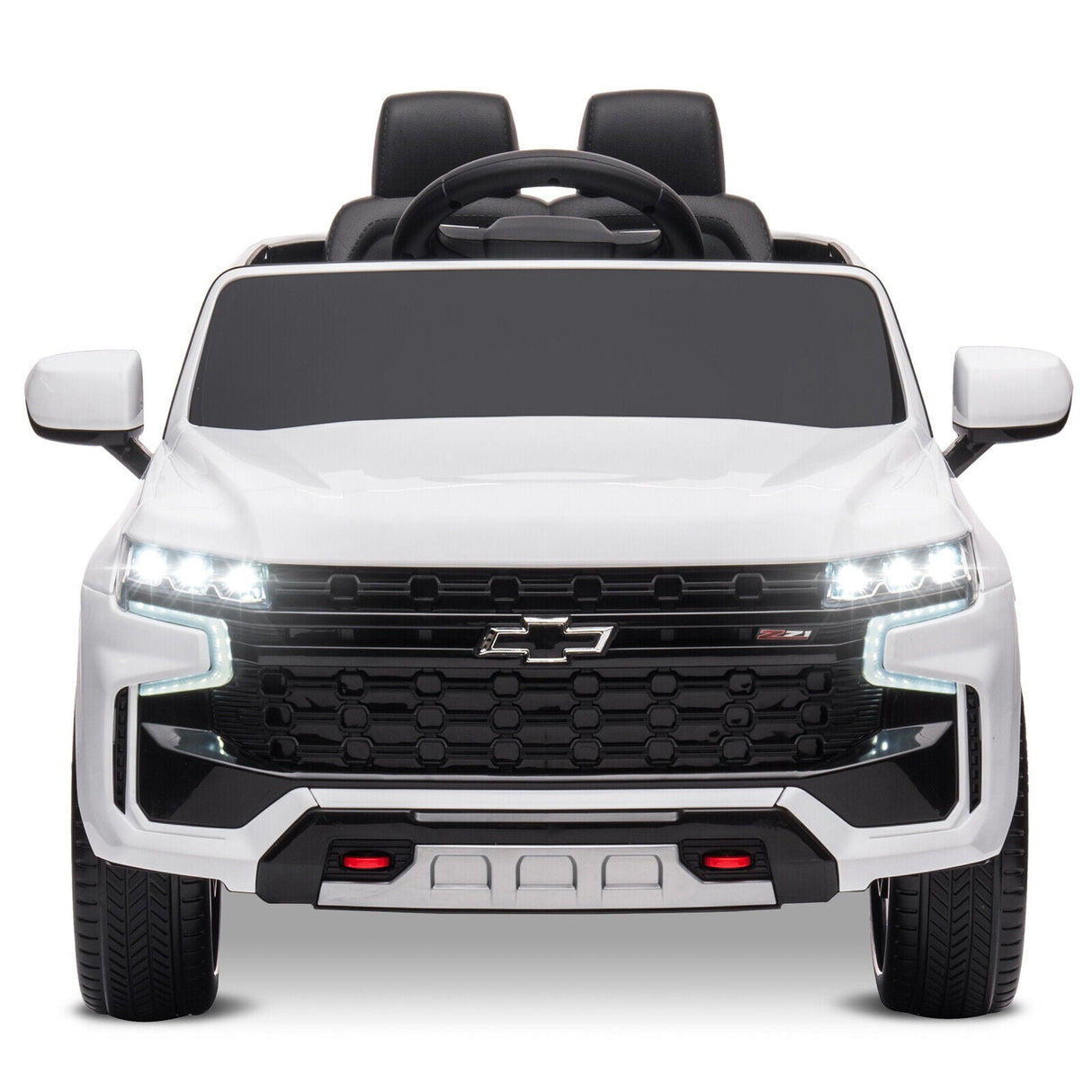 Licensed Chevrolet Silverado GMC 12V Ride-On Car Truck for Kids - White