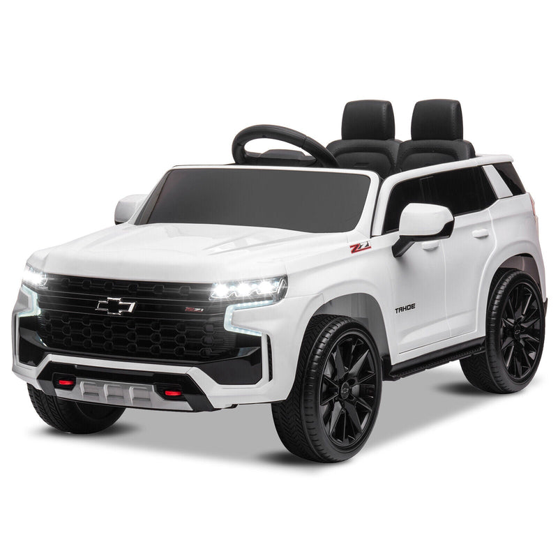 Licensed Chevrolet Silverado GMC 12V Ride-On Car Truck for Kids - White