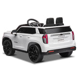 Licensed Chevrolet Silverado GMC 12V Ride-On Car Truck for Kids - White