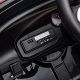 Licensed Dodge Charger 12V Ride-On Police Car with 3 Speeds and Bluetooth Connectivity