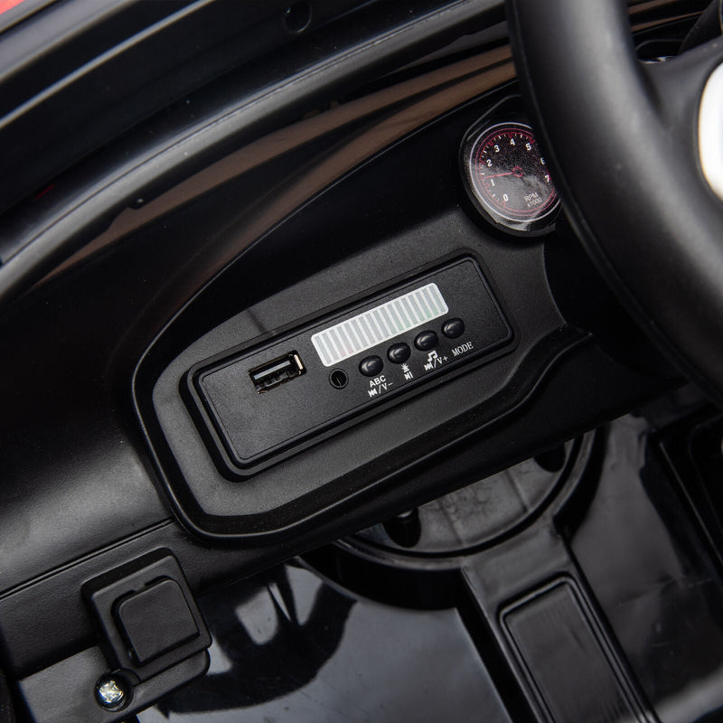 Licensed Dodge Charger 12V Ride-On Police Car with 3 Speeds and Bluetooth Connectivity