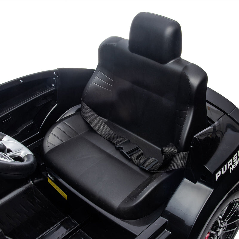 Licensed Dodge Charger 12V Ride-On Police Car with 3 Speeds and Bluetooth Connectivity