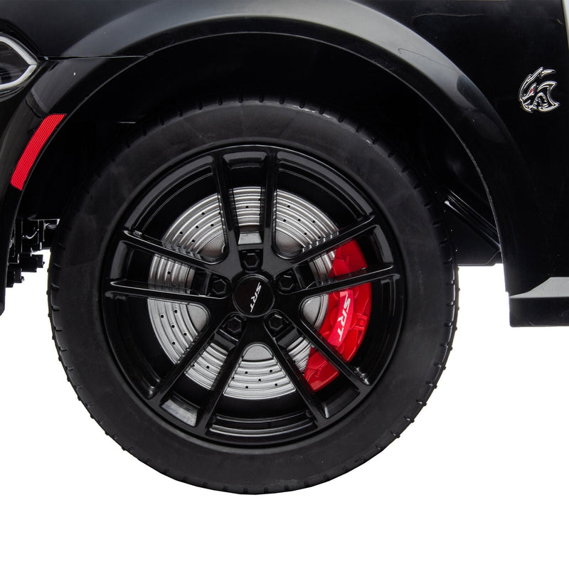 Licensed Dodge Charger 12V Ride-On Police Car with 3 Speeds and Bluetooth Connectivity