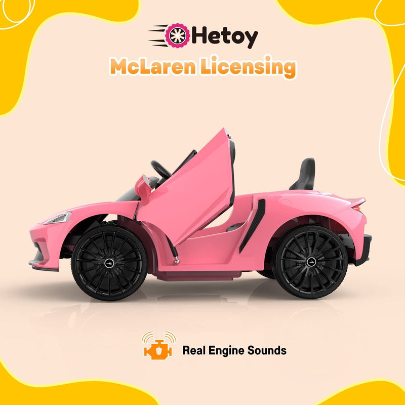 Licensed Electric Ride-On Toy Car for Kids with Remote Control and LED Headlights