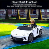 Licensed Electric Ride-On Toy Car for Kids with Remote Control and LED Headlights