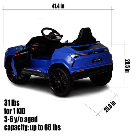 Licensed Lamborghini 12V Electric Ride-On Car for Kids with R/C and MP3 - Available in Multiple Colors