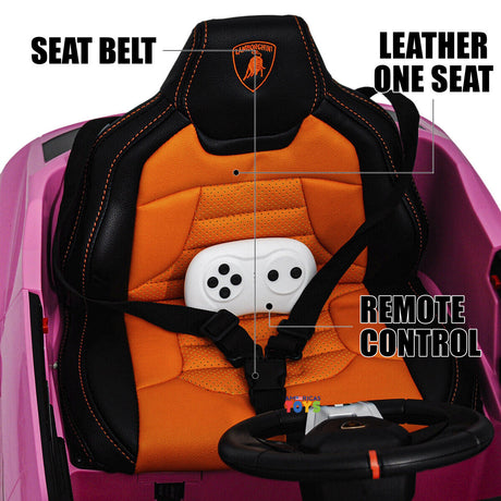 Licensed Lamborghini 12V Electric Ride-On Car for Kids with R/C and MP3 - Available in Multiple Colors