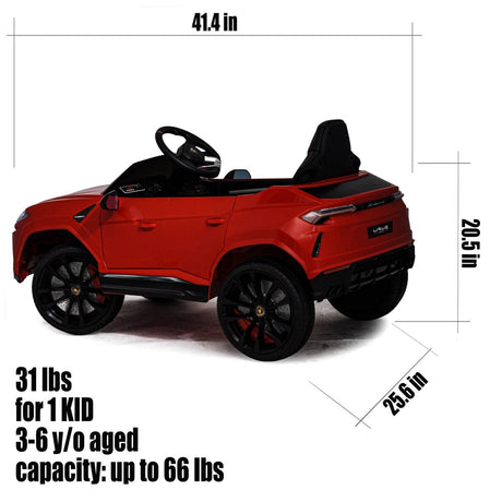 Licensed Lamborghini 12V Electric Ride-On Car for Kids with R/C and MP3 - Available in Multiple Colors