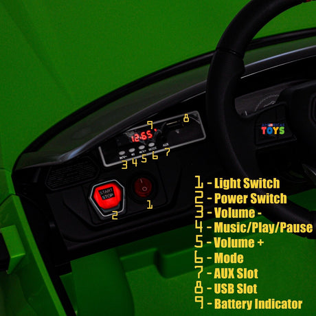 Licensed Lamborghini 12V Electric Ride-On Car for Kids with R/C and MP3 - Available in Multiple Colors