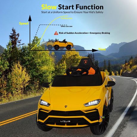 Licensed Lamborghini 12V Electric Ride-On Car for Kids with R/C and MP3 - Available in Multiple Colors