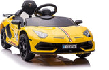 Licensed Lamborghini 12V Ride-On Car with Parental Remote Control and 3 Adjustable Speeds