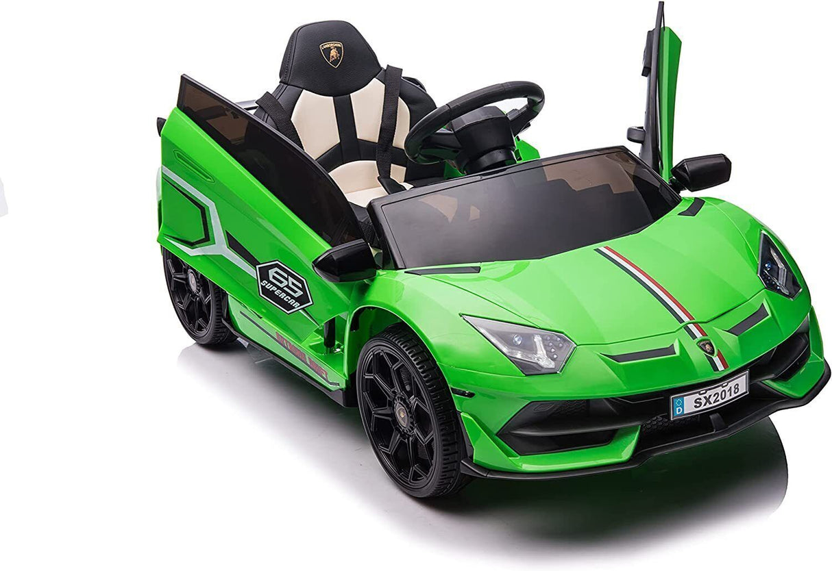 Licensed Lamborghini 12V Ride-On Car with Parental Remote Control and 3 Adjustable Speeds