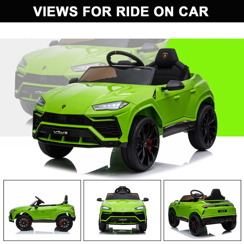 Licensed Lamborghini 12V Ride-On Car with Remote Control, LED Lights, and MP3 Player