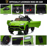Licensed Lamborghini 12V Ride On Car with Remote Control and LED Headlights