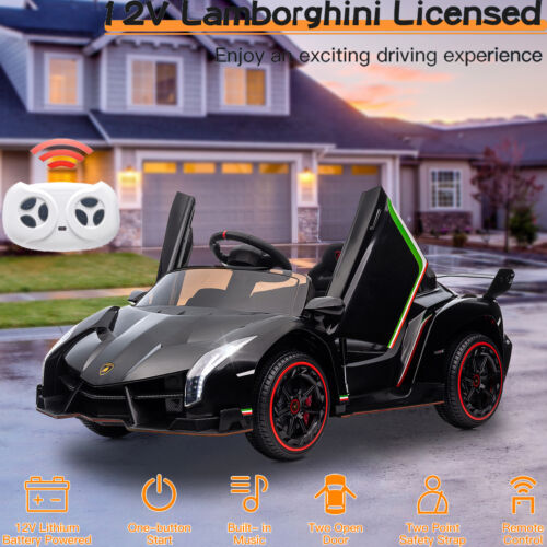 Licensed Lamborghini 2 Seater Electric Ride On Car for Kids with Remote Control - 12V Toy