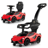Licensed Lamborghini 3-in-1 Push Car with USB Port for Toddlers: Ride On, Walk, and Stroll in Style!