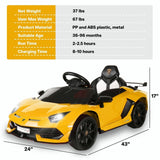 Licensed Lamborghini Aventador Ride-On Car Toy with Remote Control - Perfect Gift for Kids ??