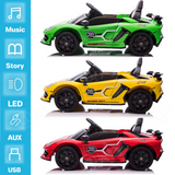 Licensed Lamborghini Aventador 12V Battery Powered Ride-On Car for Kids - Perfect Gift for Young Car Enthusiasts!