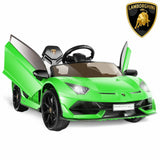 Licensed Lamborghini Aventador 12V Battery Powered Ride-On Car for Kids - The Perfect Toy Gift!