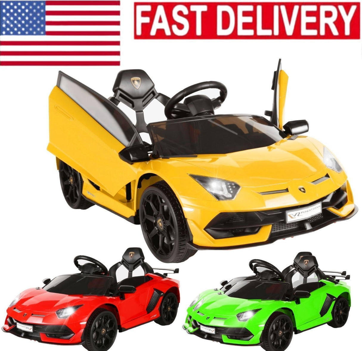 Licensed Lamborghini Electric Ride-On Car for Kids - Perfect Xmas Gift for Boys and Girls