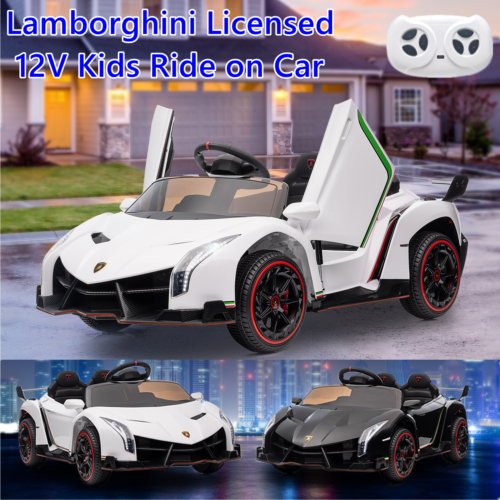 Licensed Lamborghini Electric Ride-On Car for Kids with Remote Control - 12V Vehicle Toy