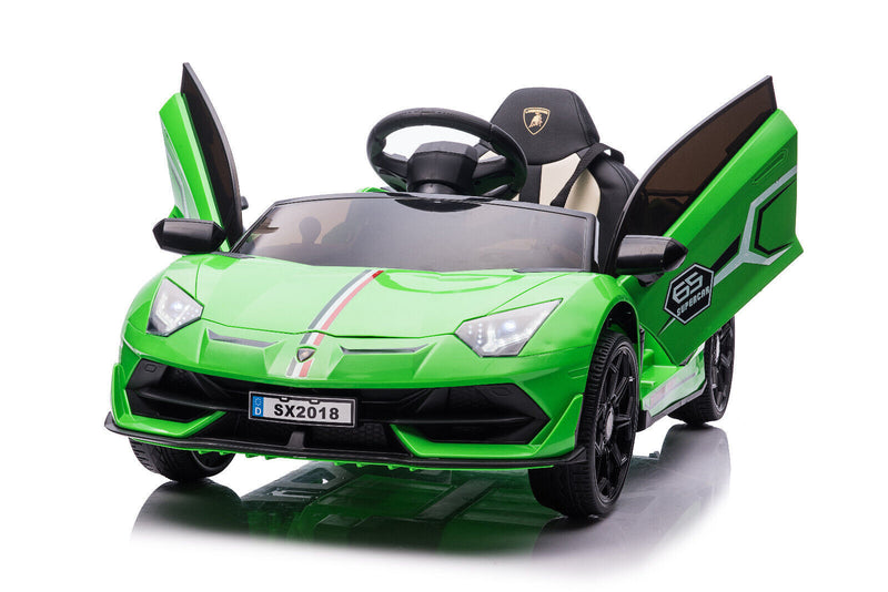 Licensed Lamborghini Ride-On Car for Kids with Hydraulic Doors - 12V 2×35W - Perfect Gift for Young Car Enthusiasts