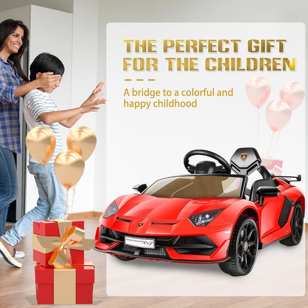 12V Lamborghini Kids Ride On Sports Car with Remote Control - Battery Powered Toy