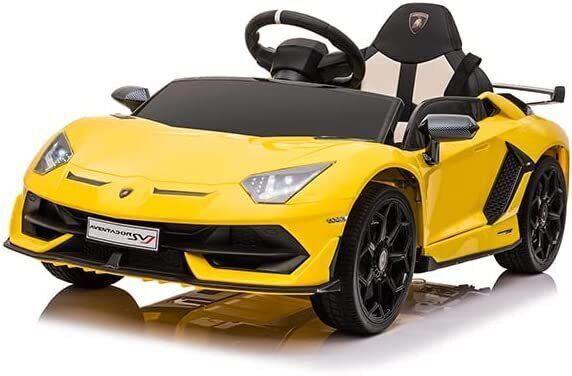 Licensed Lamborghini Ride-On Car Toy with Hydraulic Door and 3-Speed Function - 2x35W Motor, 12V Battery