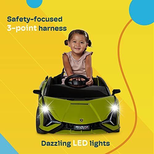 Licensed Lamborghini Sian Roadster 12V Electric Ride-On Toy Car for Kids