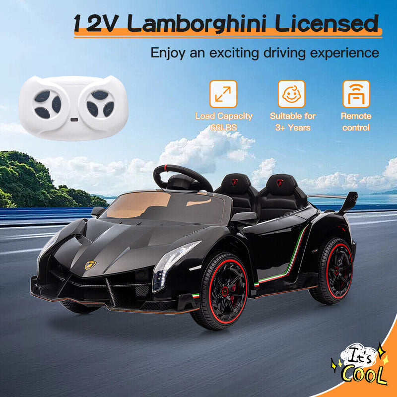 Licensed Lamborghini Kids Ride On Car with Remote Control - 12V Electric Toy Vehicle