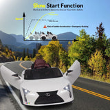 Licensed Lexus 12V Battery Ride-On Car for Kids with Remote Control, Music, and Multiple Color Options