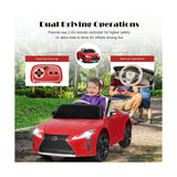 Licensed Lexus LC500 12V Electric Ride-On Car with Remote Control for Kids