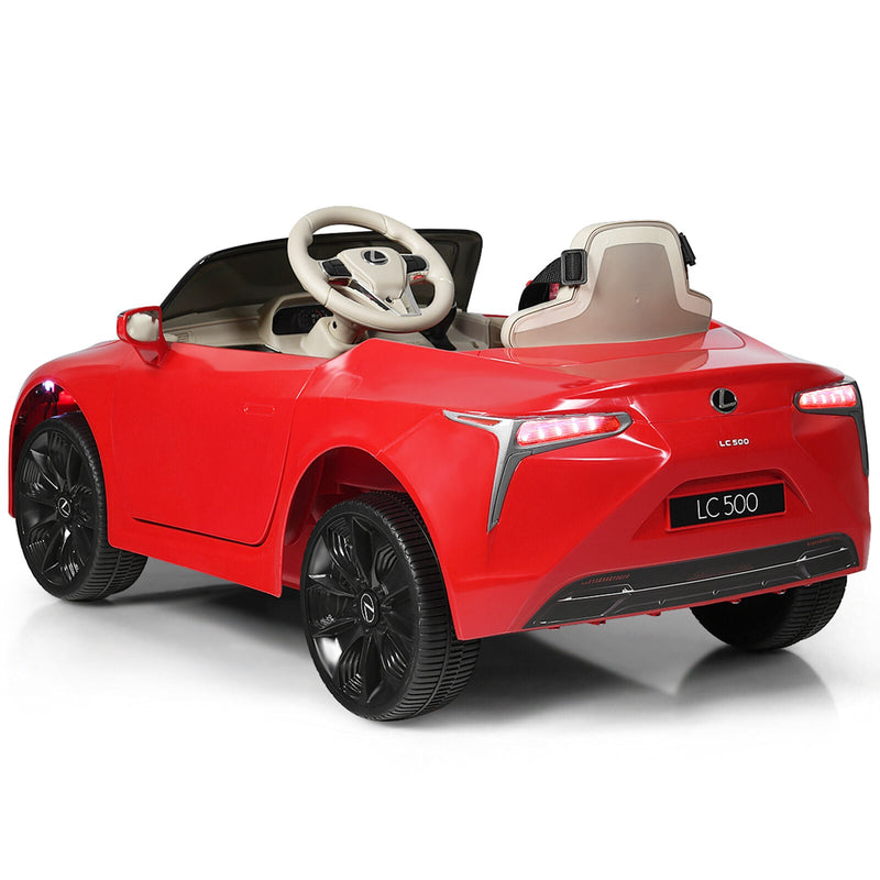 Licensed Lexus LC500 Kids Ride On Car with MP3 and Remote Control - Red (12V)