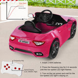 Licensed Maserati GranCabrio 12V Ride On Car with Remote Control and Music for Kids