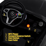 Licensed Mercedes-Benz 12V Kids Ride On Car with R/C and MP3 Music - Available in Multiple Colors
