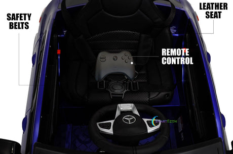 Licensed Mercedes-Benz 12V One Seater Car with R/C and MP3 - Available in Multiple Colors