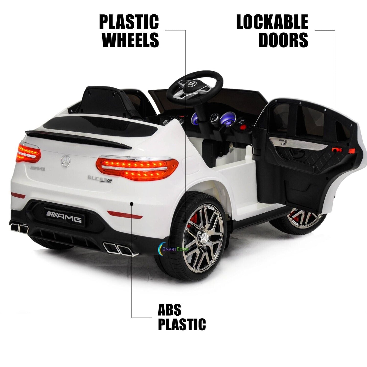 Licensed Mercedes-Benz 12V One Seater Car with R/C and MP3 - Available in Multiple Colors