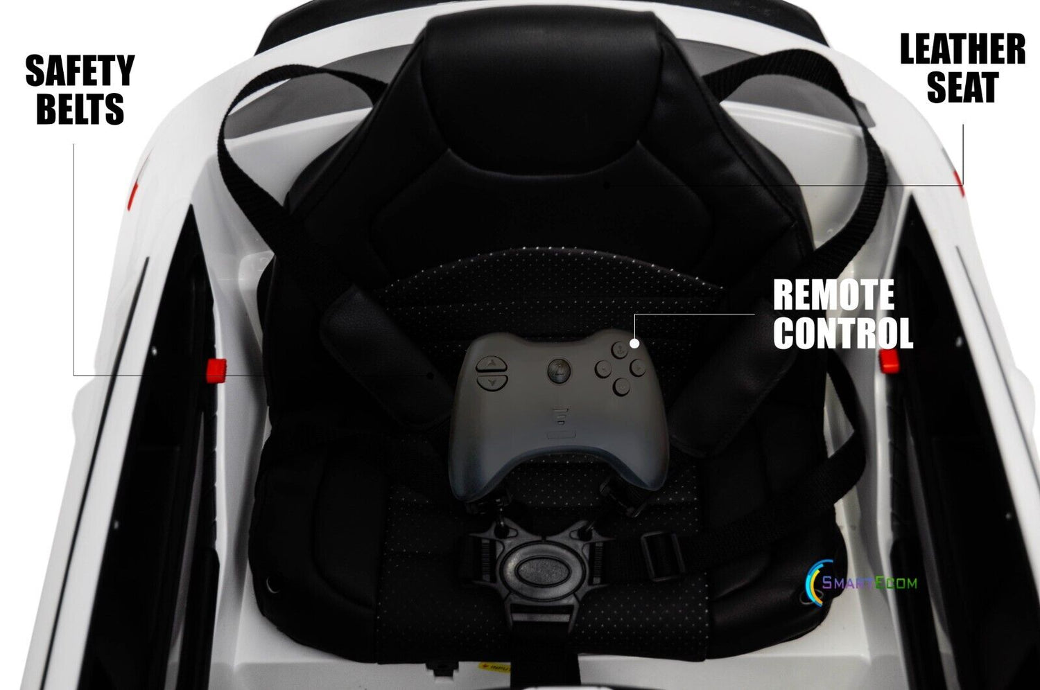 Licensed Mercedes-Benz 12V One Seater Car with R/C and MP3 - Available in Multiple Colors