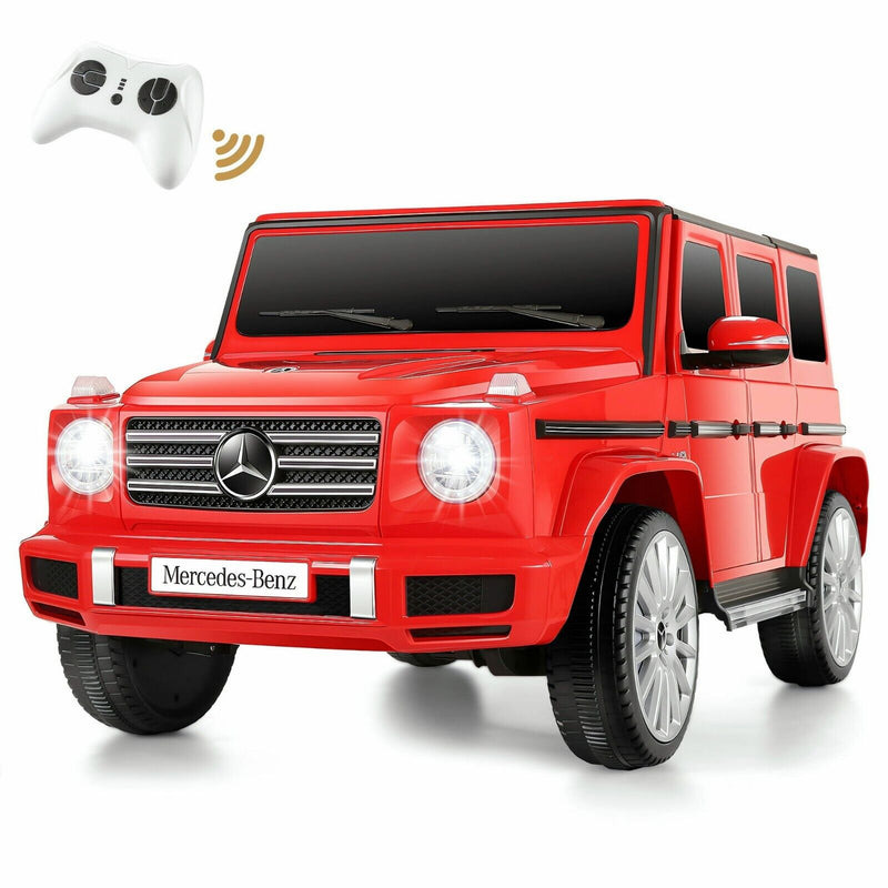 Licensed Mercedes-Benz 12V Ride On Car for Kids with Remote Control and LED Lights - 3 Speed Options