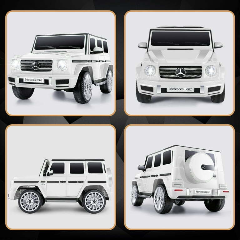 Licensed Mercedes-Benz 4-Wheel Ride-On Car for Kids with Remote Control and LED Lights