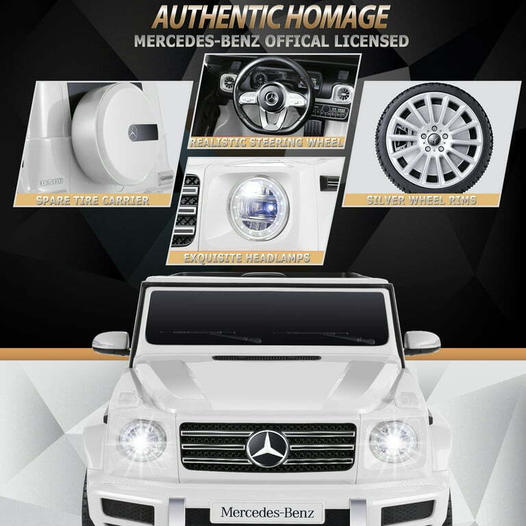 Licensed Mercedes-Benz 12V Kids Ride On Car with Remote Control and 3 Speeds - Brand New SUV Toy Truck
