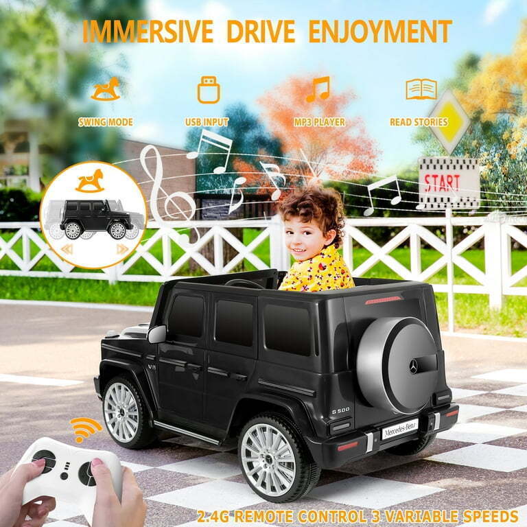 Licensed Mercedes-Benz 12V SUV Ride-On Car for Kids with Remote Control